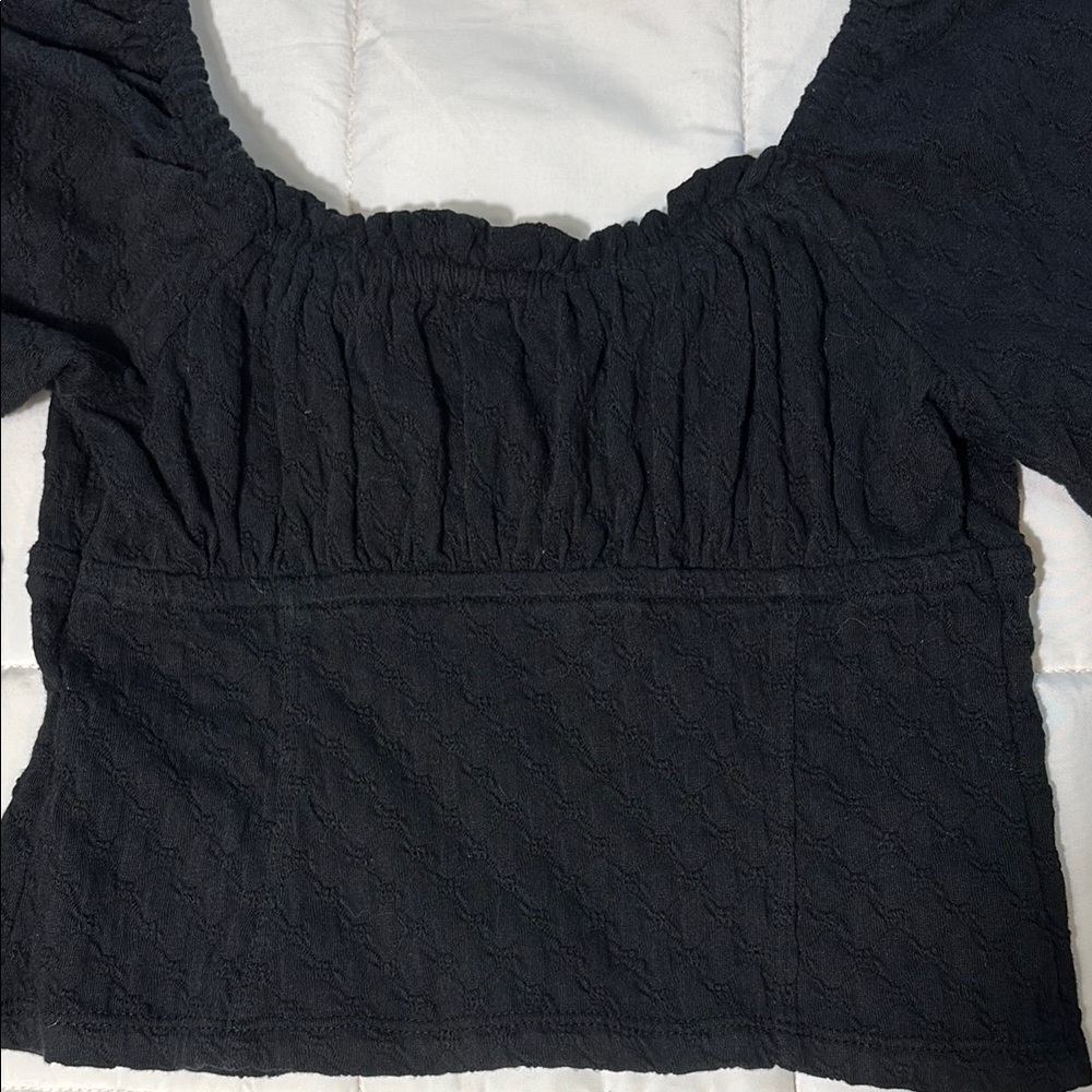 Free People Ladybug Long Sleeve Black Button Down Top - Picture 13 of 16